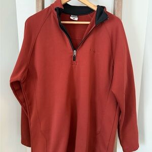 Columbia Men's Rust Zip-Up Sweater